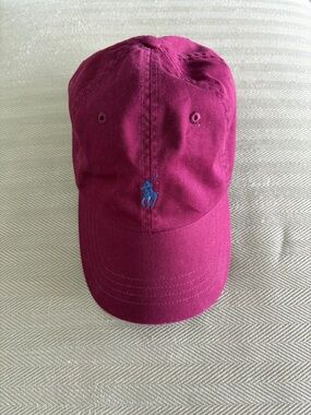 Ralph Lauren Women’s Polo Cap - Magenta with Blue Pony